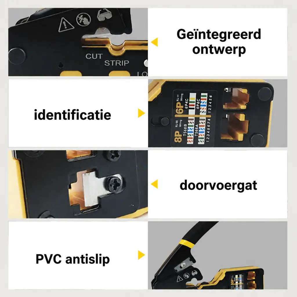 TIJDELIJK 50% KORTING | CableForge™ - Netwerkkabel Krimptang