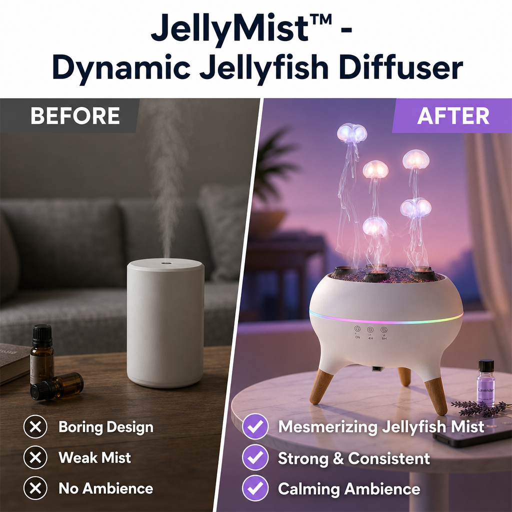 TIJDELIJK 50% KORTING | JellyMist™ - Dynamische Kwallen Diffuser
