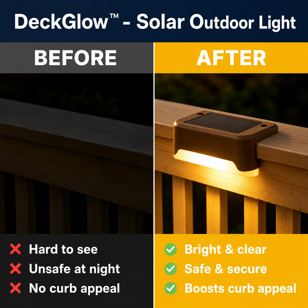 4+4 GRATIS VANDAAG | DeckGlow™ - Solar buitenlamp