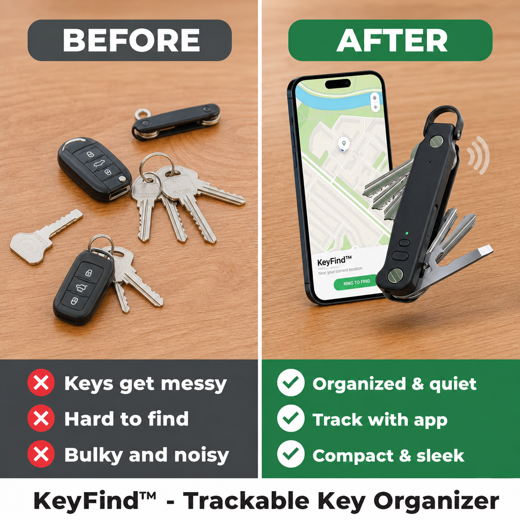 TIJDELIJK 50% KORTING | KeyFind™ - Traceerbare sleutelorganizer