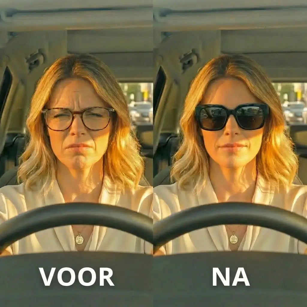 Voor en na tijdens autorijden