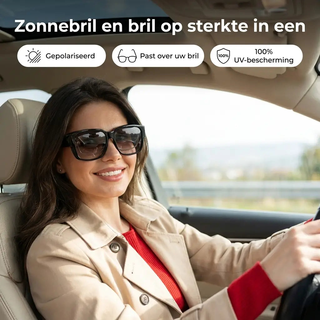VisionFit zonnebril en bril op sterkte in een