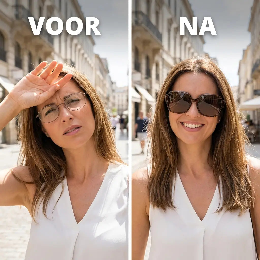 Voor en na met VisionFit luipaardprint