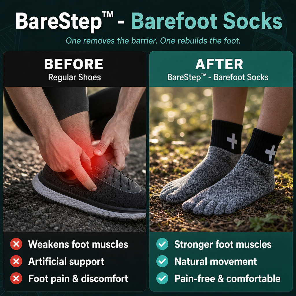 1 + 1 GRATIS VANDAAG | BareStep™ - Barefoot sokken