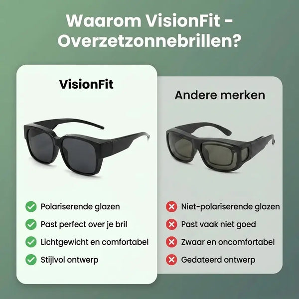 Waarom VisionFit versus andere merken overzetzonnebril vergelijking