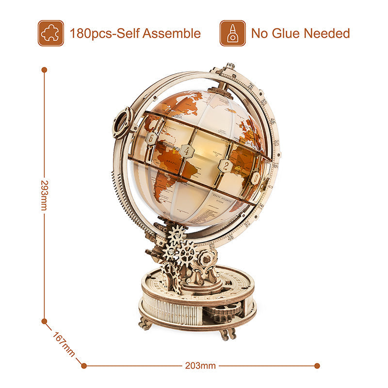 IllumiGlobe™ | Gloeiende 3D wereldbol-puzzellamp