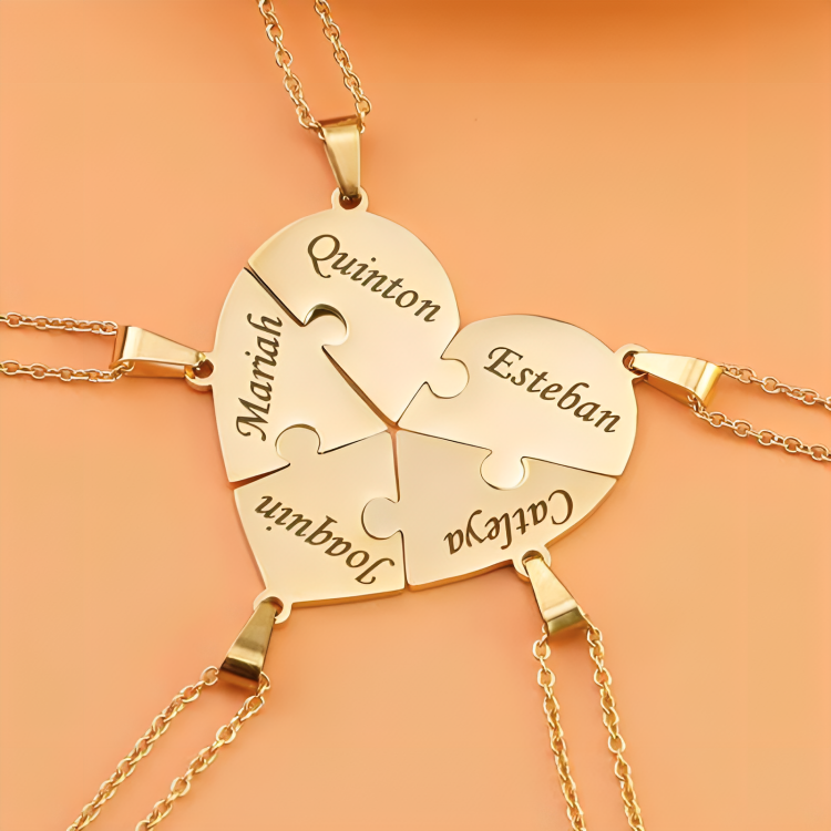 LoveFragment™ | Gepersonaliseerde hartpuzzelketting