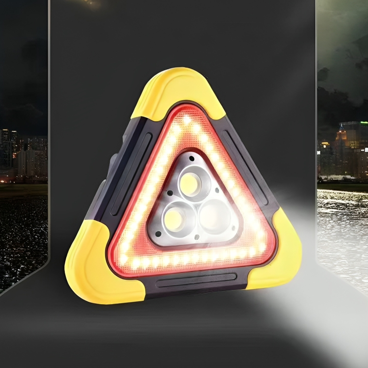RoadSafe™ | Driehoekige noodseinlamp op zonne-energie