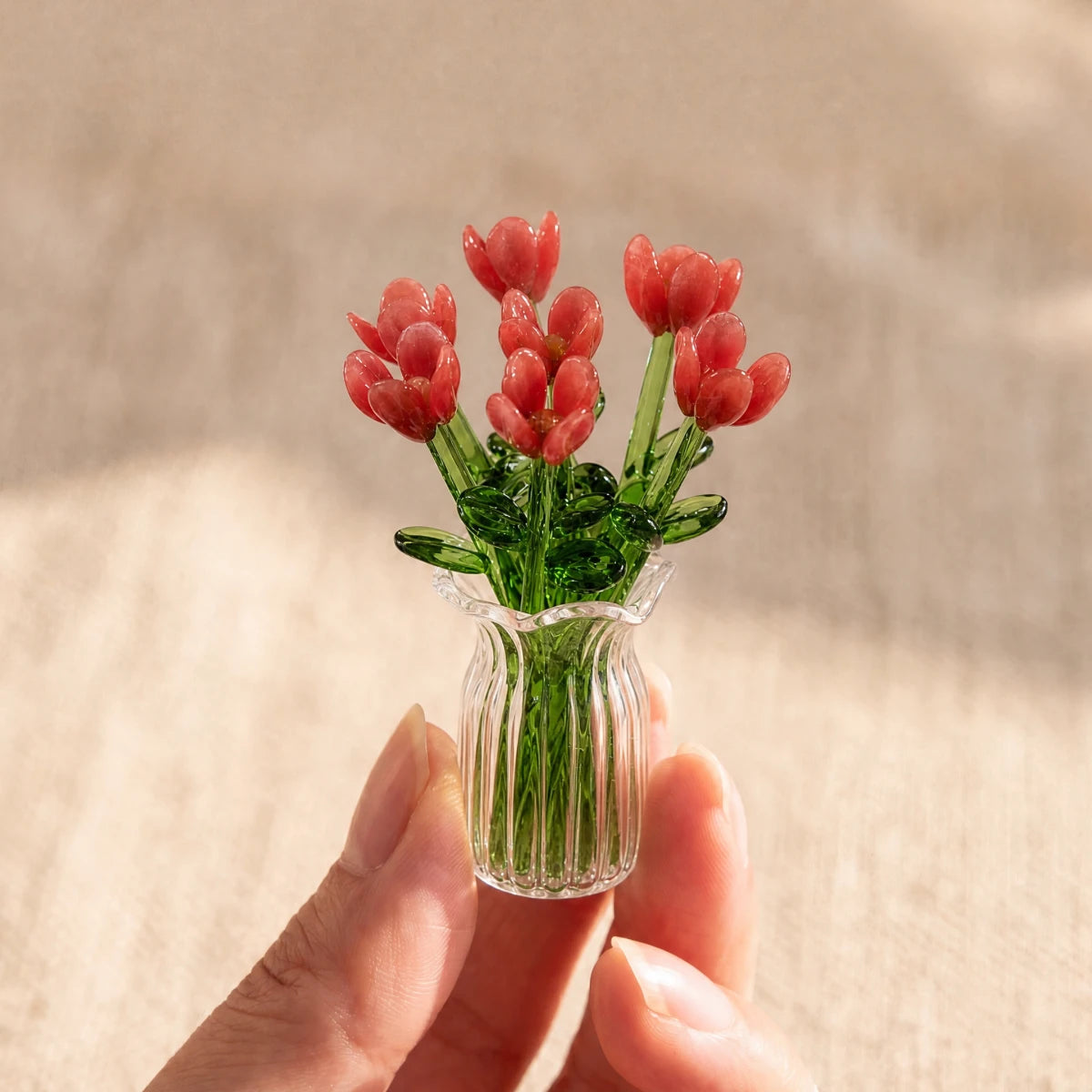 TIJDELIJK 50% KORTING | FloraGlow™ - Mini Glazen Boeket