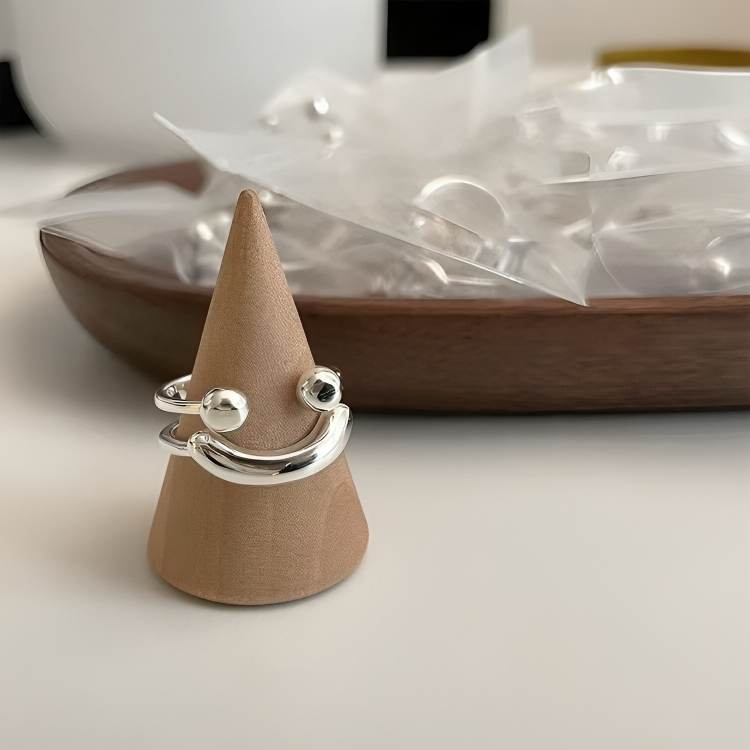 TIJDELIJK 50% KORTING | PositiviRing™ | Smiley Verstelbare ring