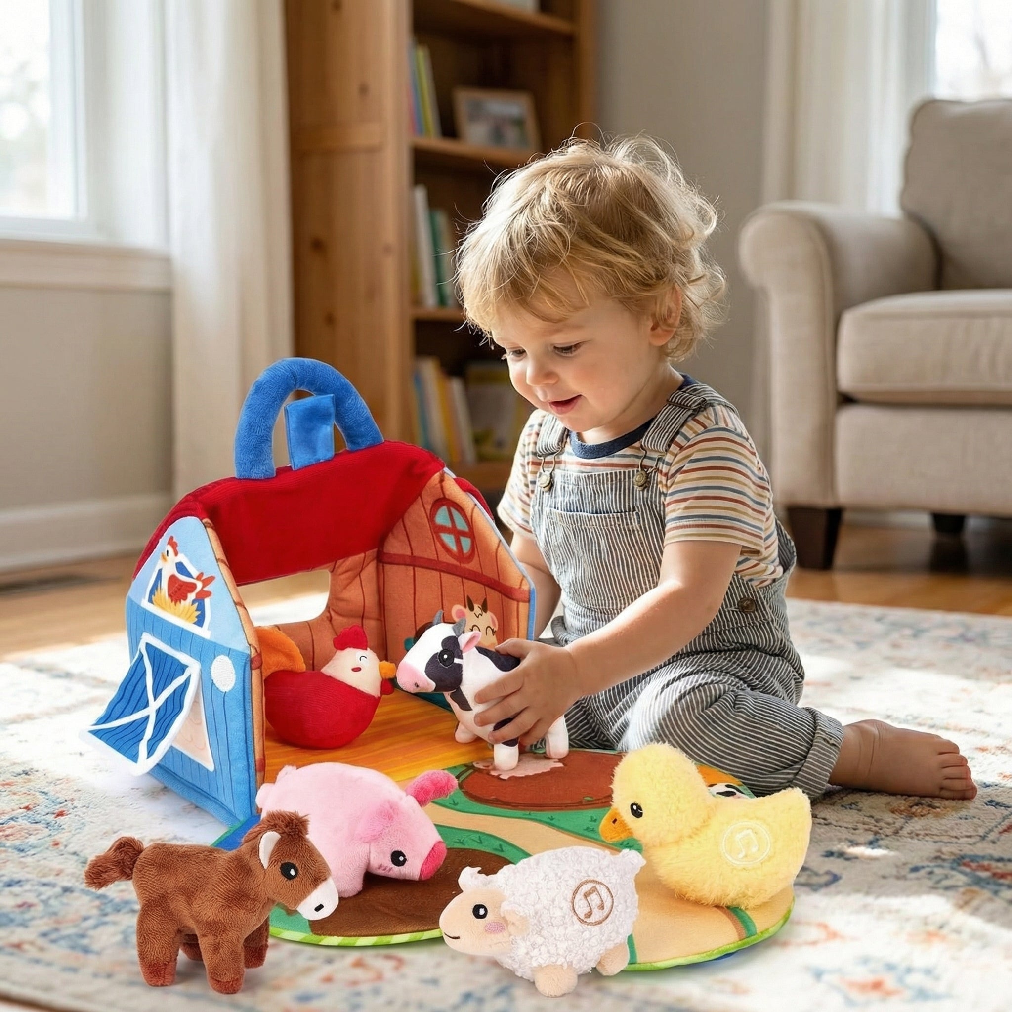 TIJDELIJK 50% KORTING | BarnBuddies™ - Pluchen Boerderijdierenset