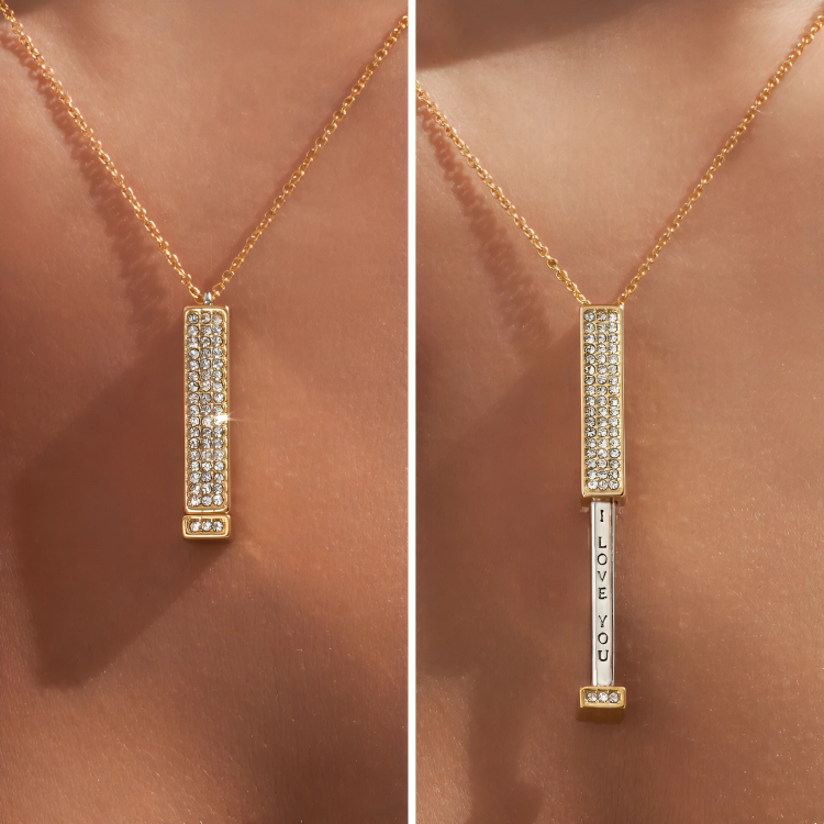 LoveDrop™ | "Ik hou van je" geheime staafketting