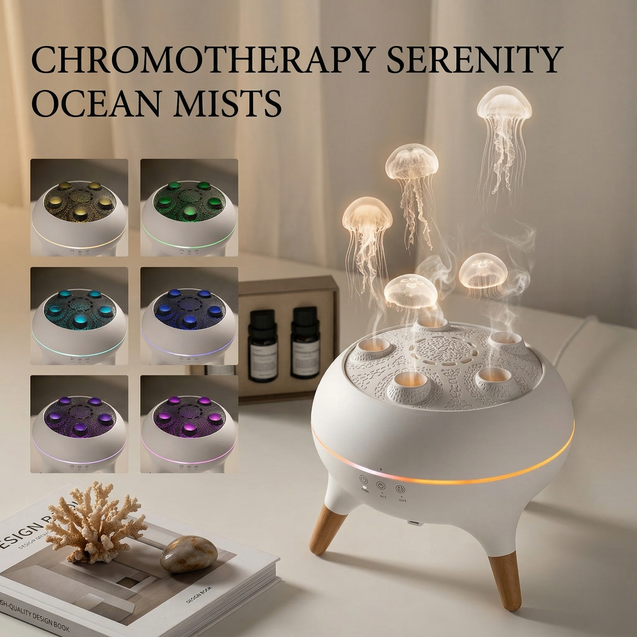 TIJDELIJK 50% KORTING | JellyMist™ - Dynamische Kwallen Diffuser