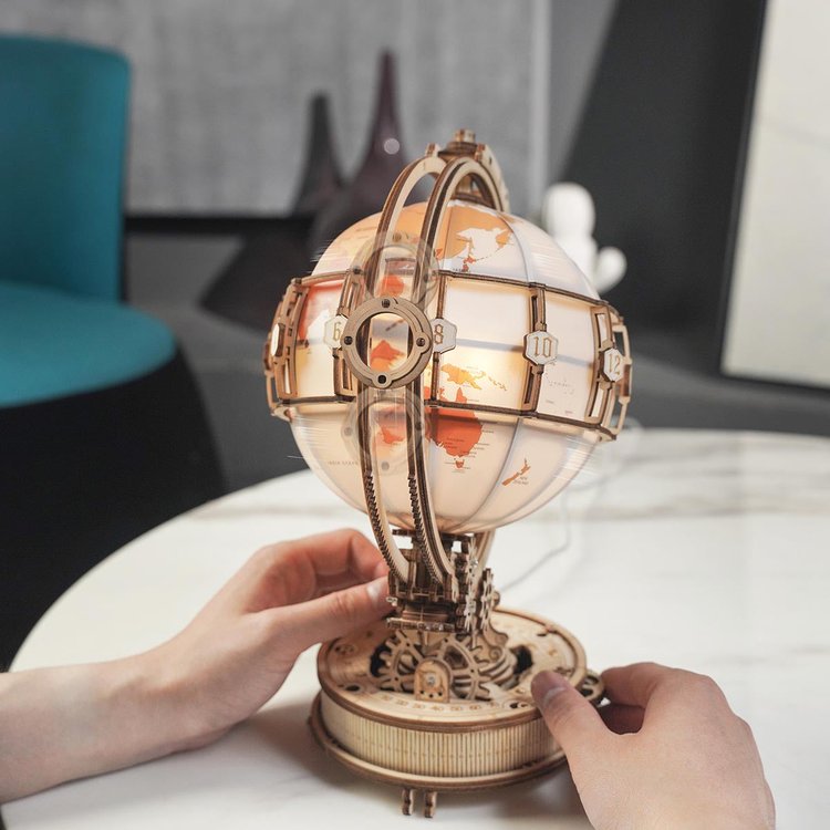 IllumiGlobe™ | Gloeiende 3D wereldbol-puzzellamp