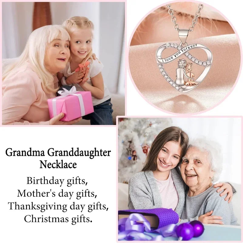 GrandDazzle™ | Liefdevolle hart ketting voor kleindochter