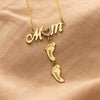 LittleSteps™ | Gepersonaliseerde baby voet naamketting
