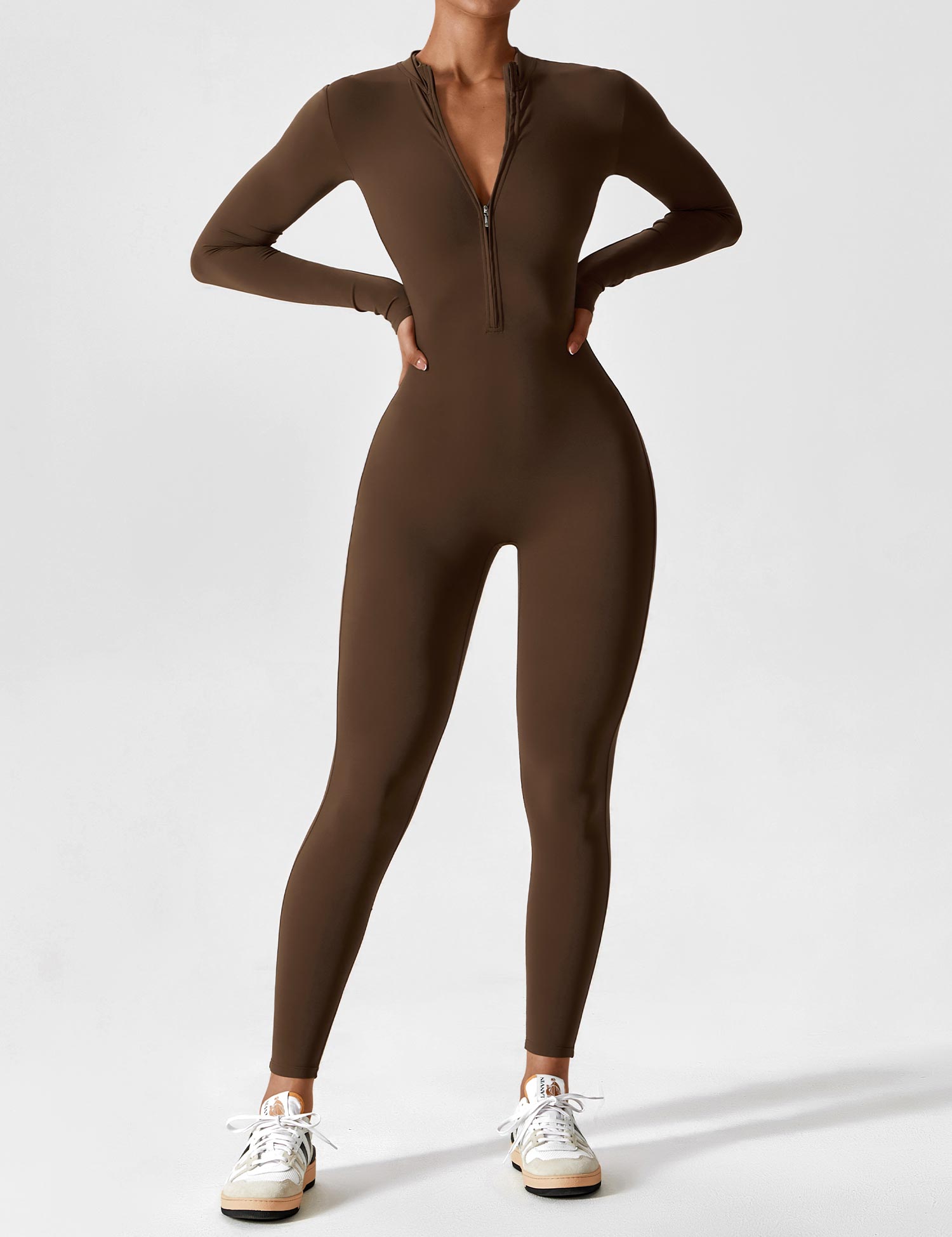 FlexiSuit™ | Yoga trainings jumpsuit met ritssluiting