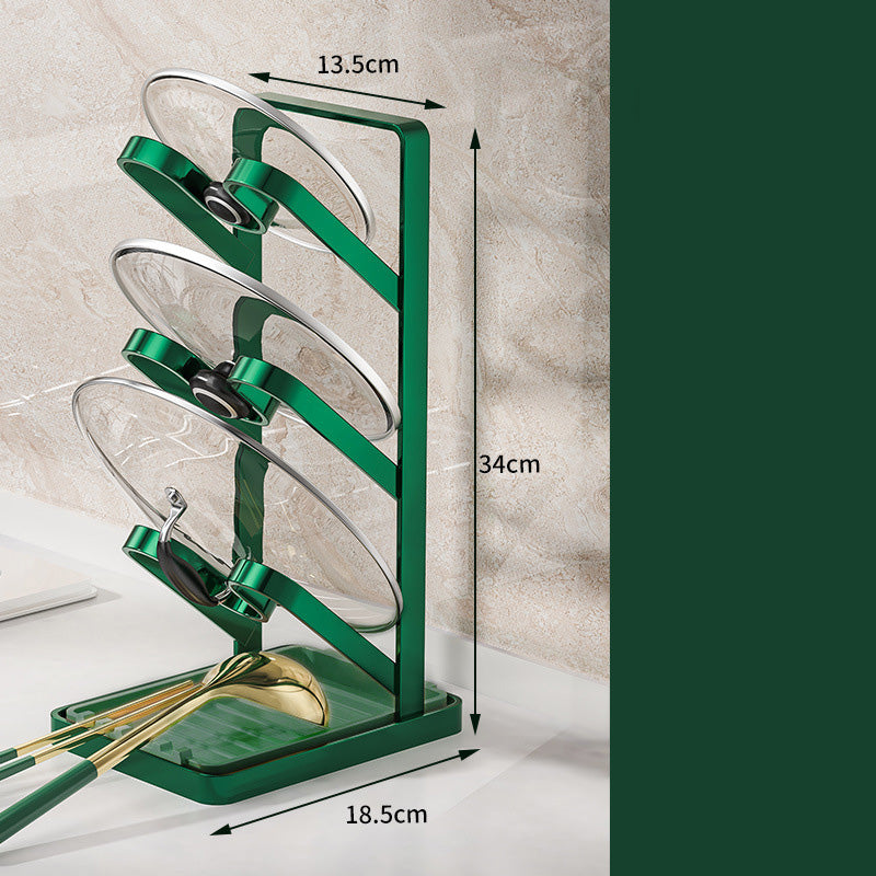 LidStack™ | Drietraps keukendekselhouder