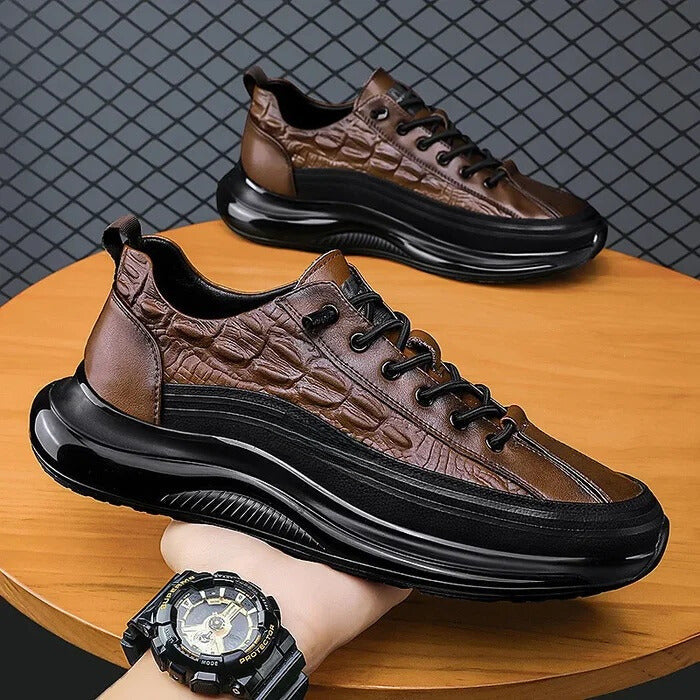CrocKicks™ | Elegante Krokodillensneakers Voor Heren