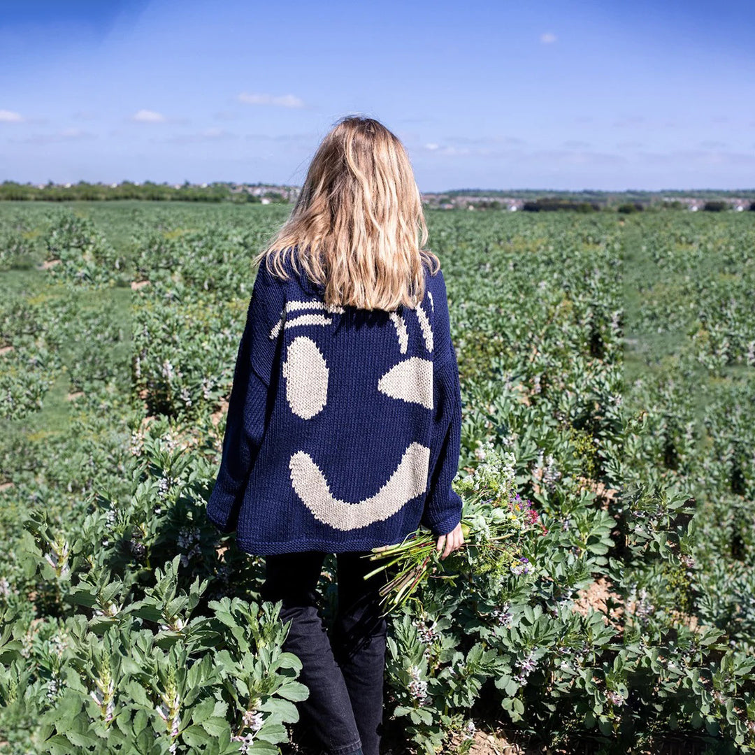 CozyJoy™ | Vrolijke smiley oversized trui