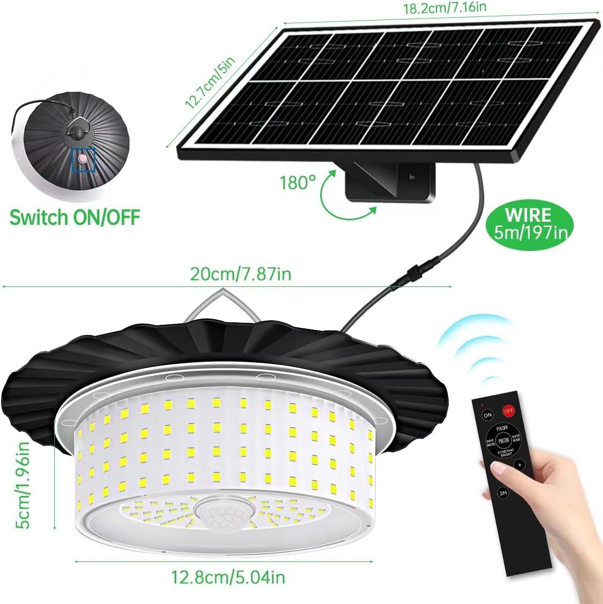 TIJDELIJK 50% KORTING | GlowMotion™ - 224-LED solar lamp