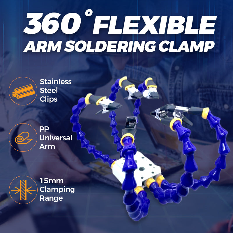 TIJDELIJK 50% KORTING | SolderArm™ | Moeiteloos soldeerwerk met extra helpende handen!