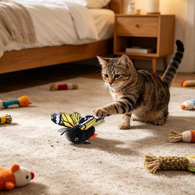 TIJDELIJK 50% KORTING | PawBuzz™ - Interactief vliegend kattenspeelgoed