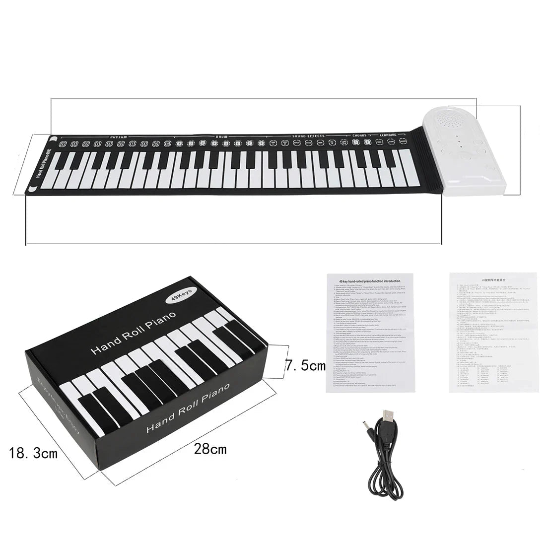RollTune™ | Draagbare handbediende rolpiano