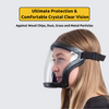 TIJDELIJK 50% KORTING | VisionShield™ | Antistof- en mistbestendig gelaatsscherm