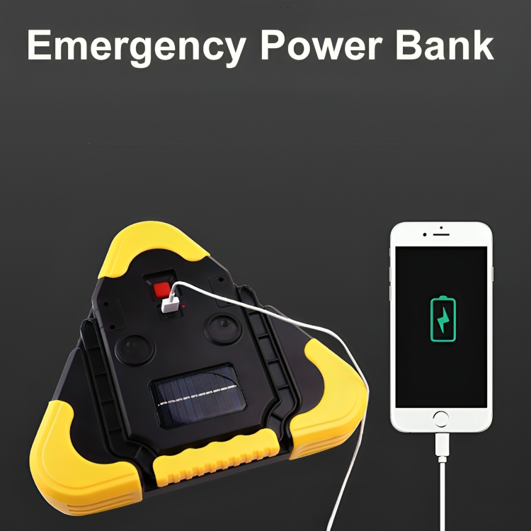 RoadSafe™ | Driehoekige noodseinlamp op zonne-energie