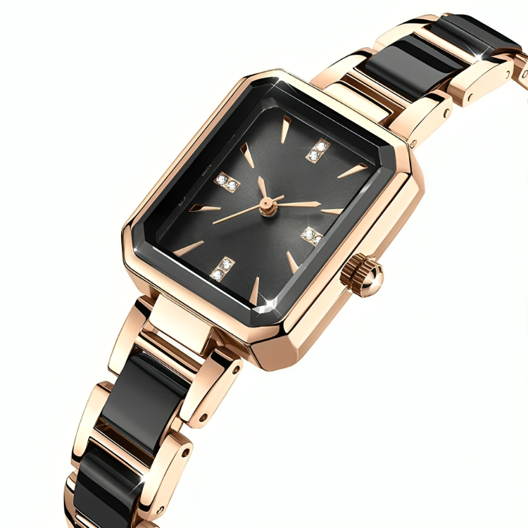 TIJDELIJK 50% KORTING | TimeLuxe™ | Elegant rechthoekig polshorloge voor vrouwen