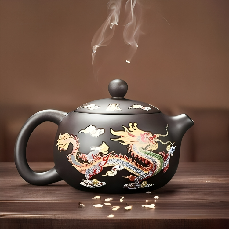 MysticBrew™ | Draak en feniks kleurveranderende theepot