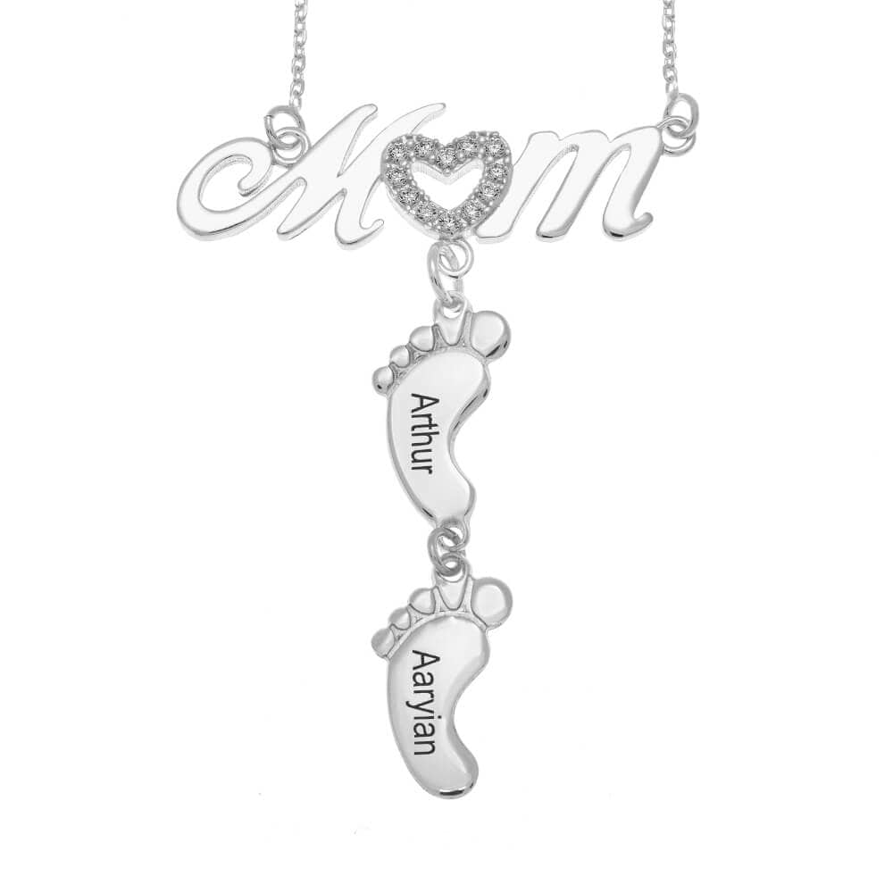LittleSteps™ | Gepersonaliseerde baby voet naamketting