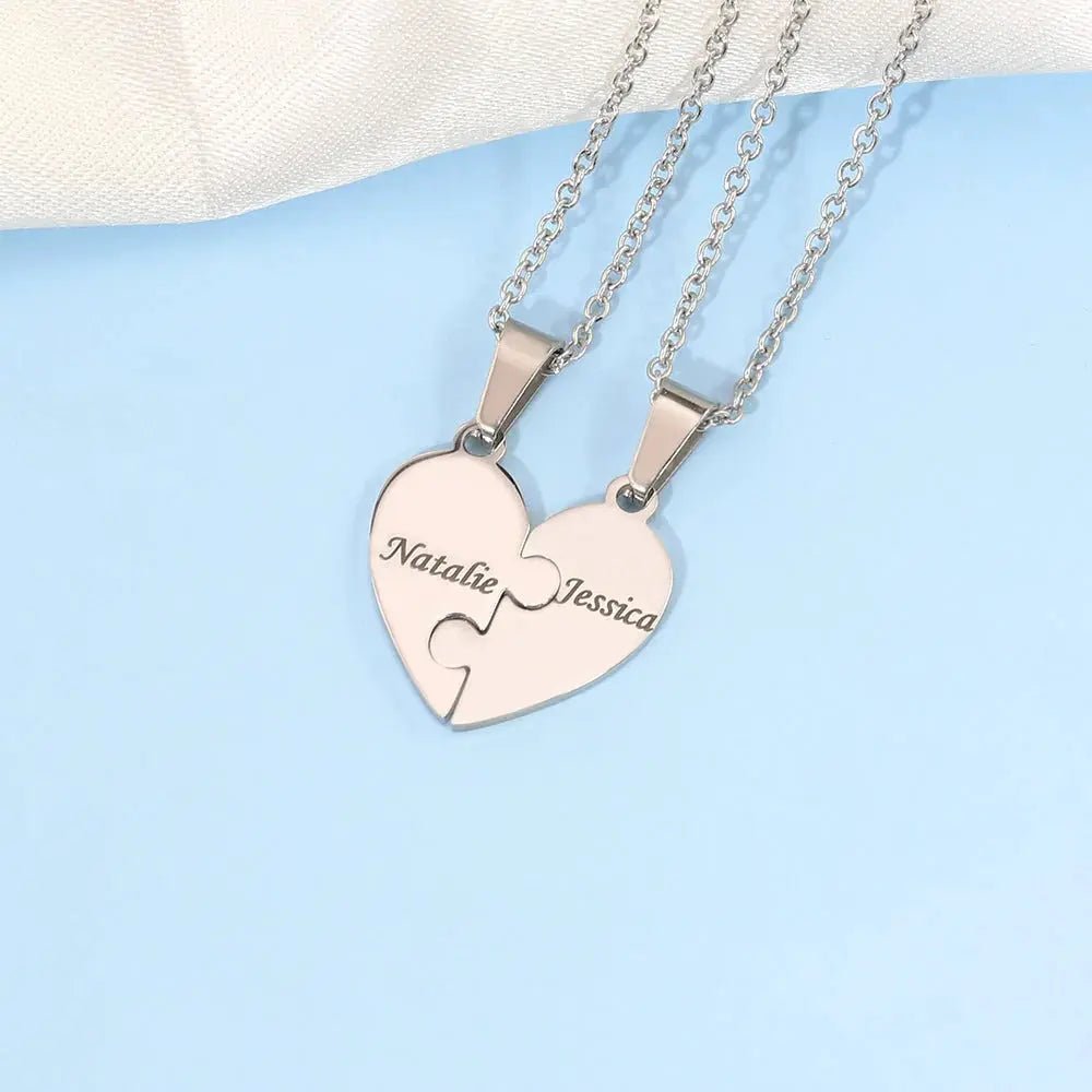 LoveFragment™ | Gepersonaliseerde hartpuzzelketting