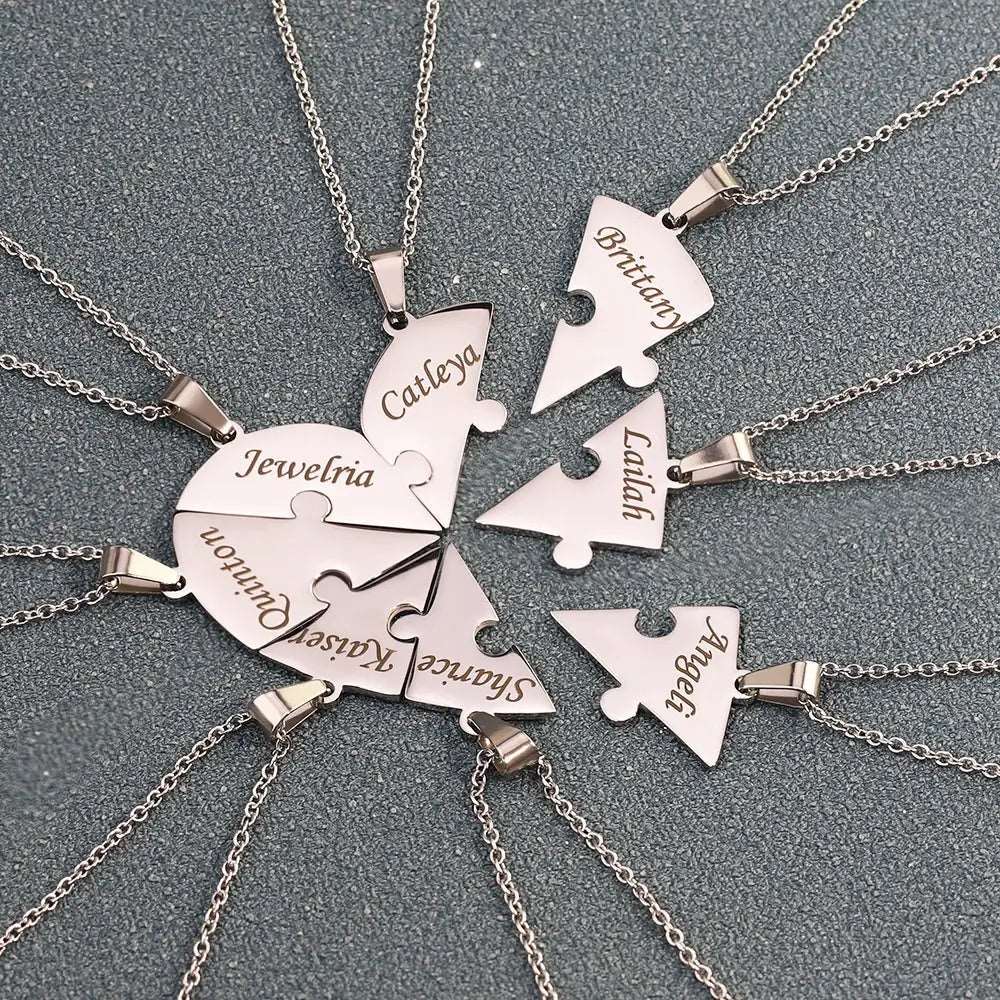 LoveFragment™ | Gepersonaliseerde hartpuzzelketting
