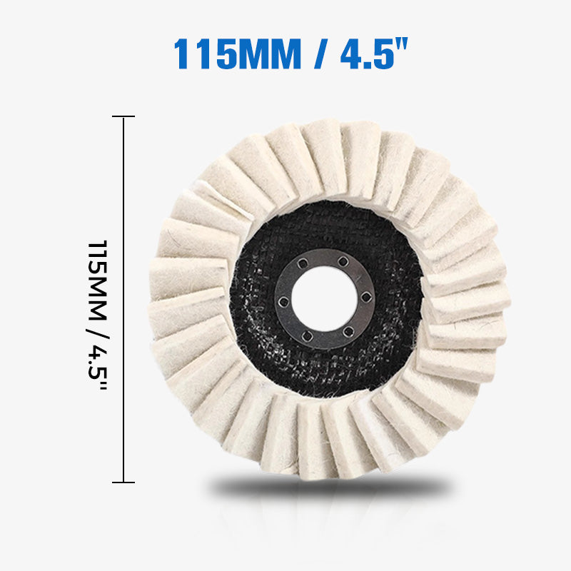 1 + 2 GRATIS VANDAAG | SmoothBuff™ | Wollen flap polijstschijf