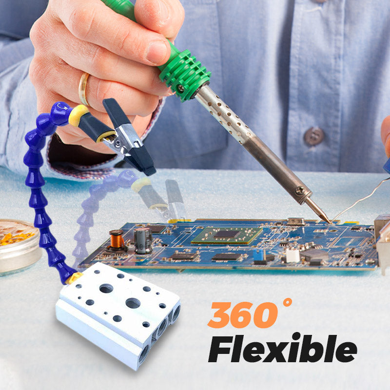 TIJDELIJK 50% KORTING | SolderArm™ | Moeiteloos soldeerwerk met extra helpende handen!