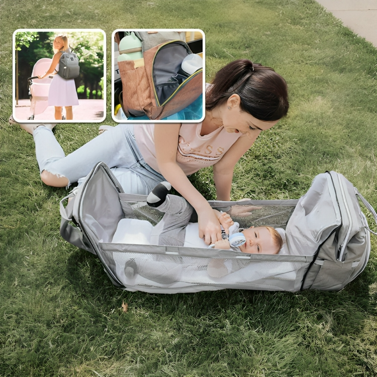 CribPack™ | Neem alles mee wat je baby nodig heeft - en ook een bedje!