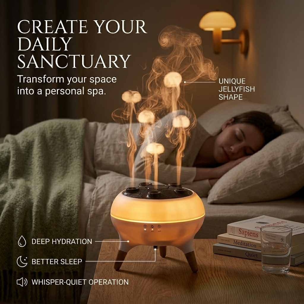 TIJDELIJK 50% KORTING | JellyMist™ - Dynamische Kwallen Diffuser