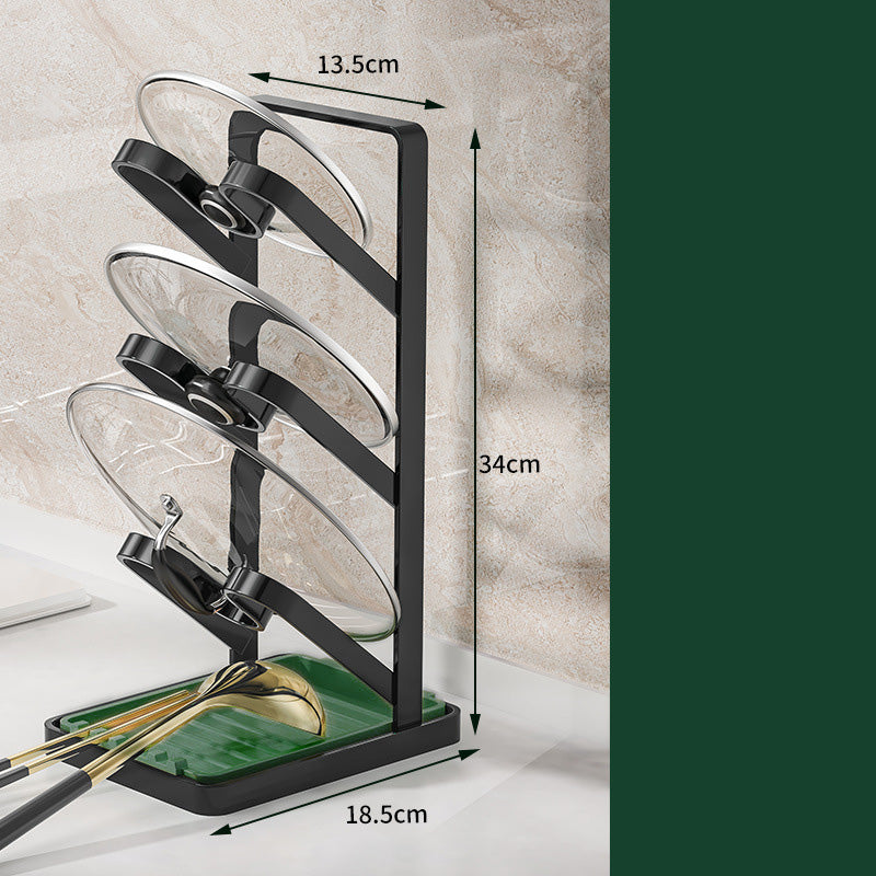 LidStack™ | Drietraps keukendekselhouder