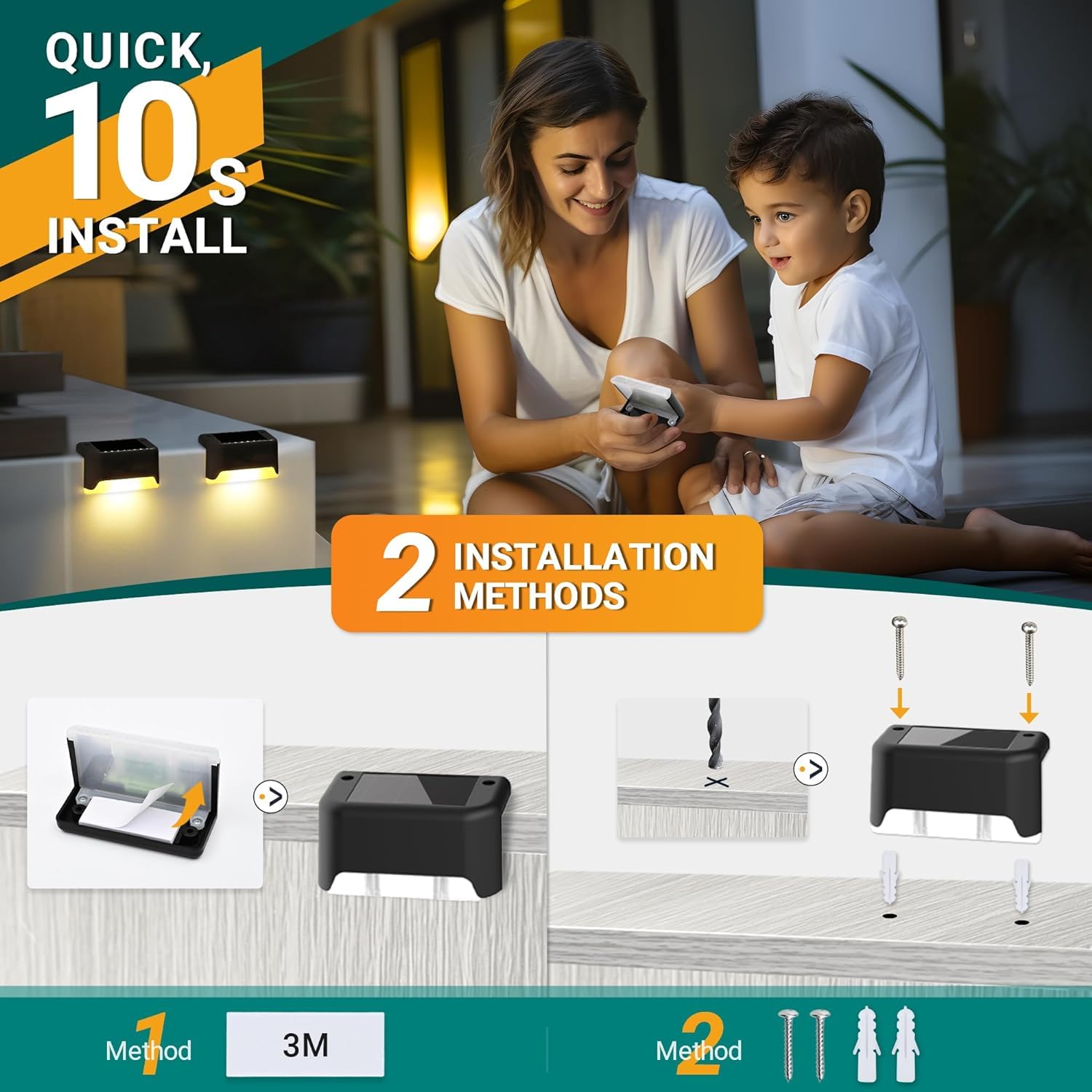 4+4 GRATIS VANDAAG | DeckGlow™ - Solar buitenlamp