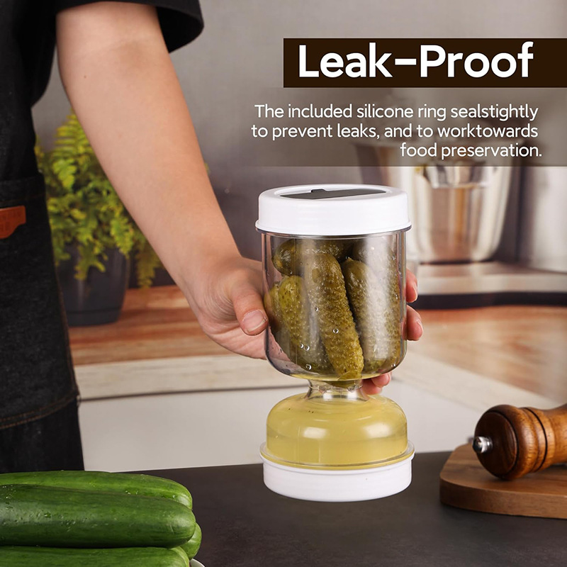 PickleVault™ | Augurkenpot met droog-nat scheiding