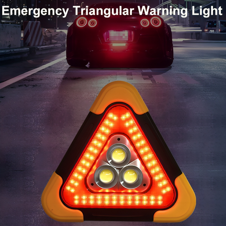 RoadSafe™ | Driehoekige noodseinlamp op zonne-energie