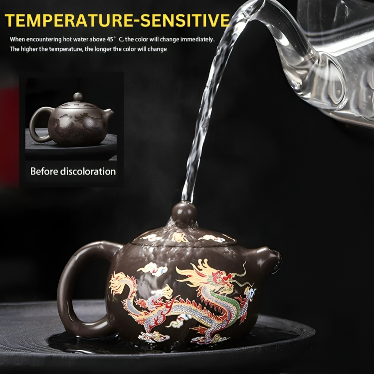 MysticBrew™ | Draak en feniks kleurveranderende theepot