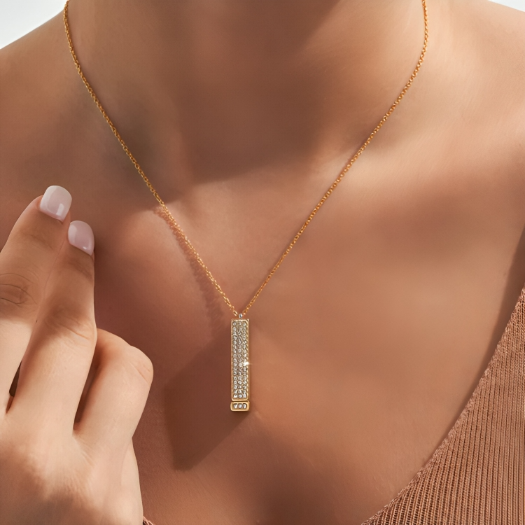 LoveDrop™ | "Ik hou van je" geheime staafketting