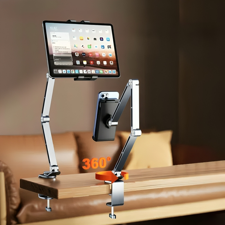 TIJDELIJK 50% KORTING | EliteStand™ | Stevige aluminium tablet- en mobiele telefoonhouder