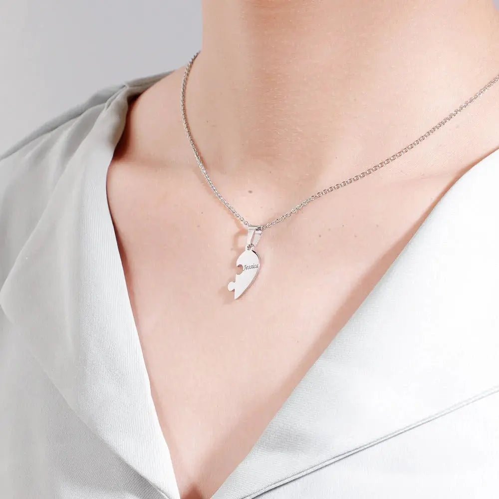LoveFragment™ | Gepersonaliseerde hartpuzzelketting