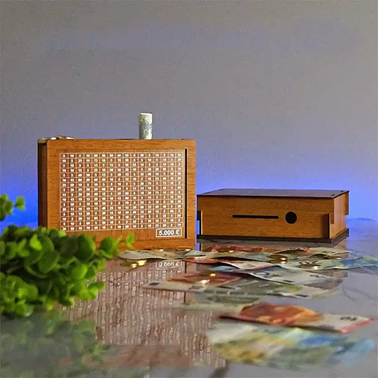 WealthBox™ | Houten Spaarpot