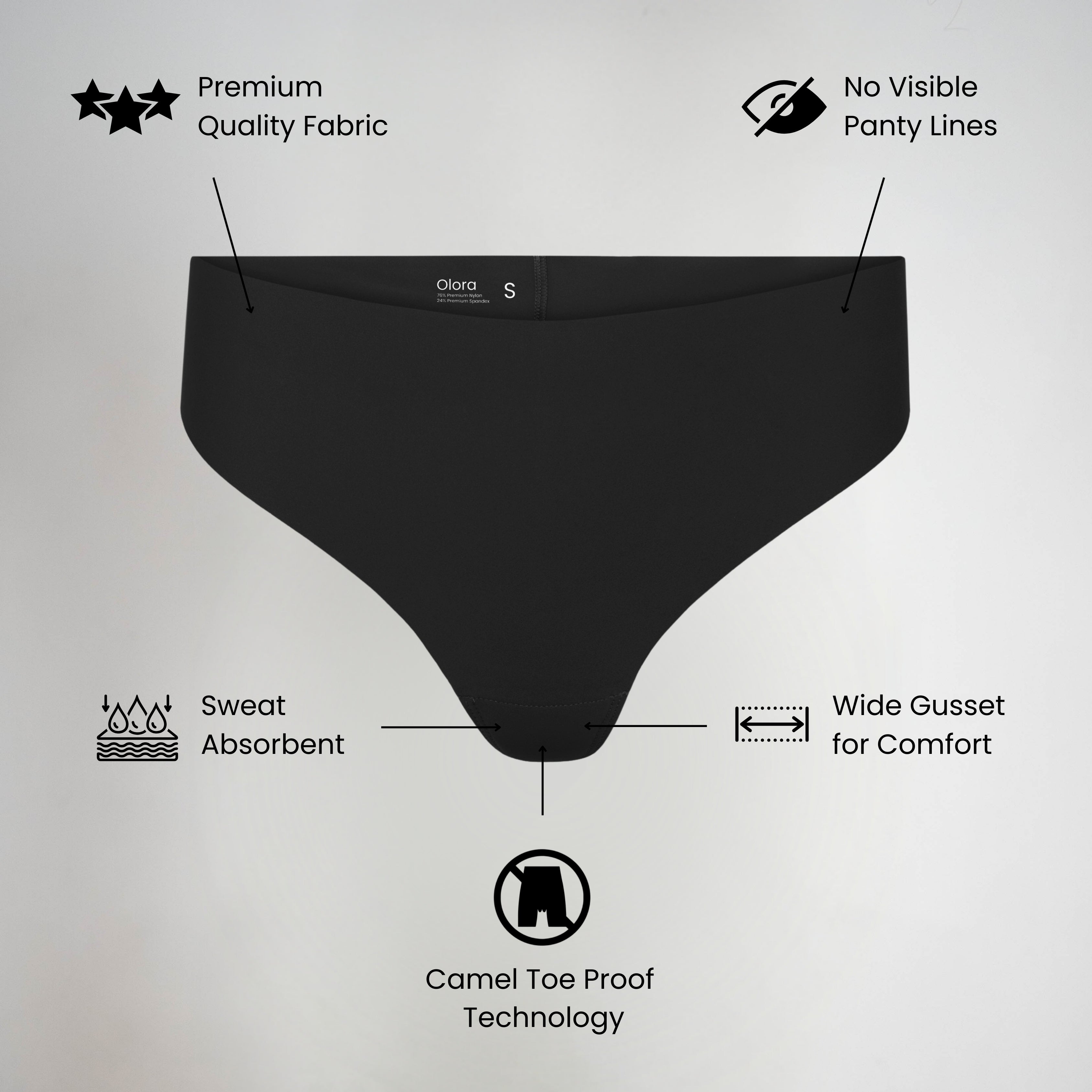 2 + 2 GRATIS VANDAAG | SmoothFit™ - Onzichtbare Camel Toe String