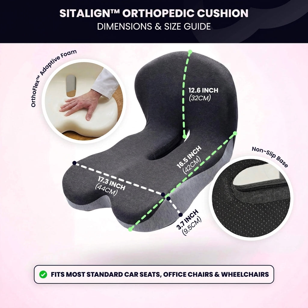 TIJDELIJK 50% KORTING | SitAlign™ - Orthopedisch Zitkussen